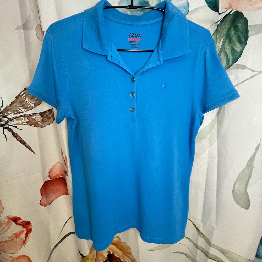 Izod Polo in Turquoise; Size S